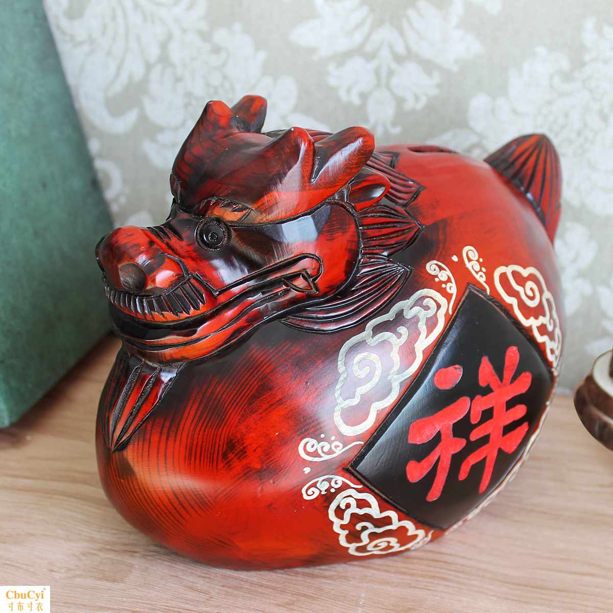 Home Furnishing Arts and Crafts decorate Decoration woodiness Piggy bank Chinese Zodiac Dragon Piggy bank originality gift giftin the Festive supplies/Gift , Gift ideas , Piggy bank category - from Buy2taobao.com to provide professional Taobao agent buy service