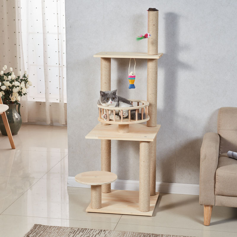 Cat Tree solid wood Sisal Cat litter Kitty Toys Four seasons currency Cat scratch post Supplies Cat jumping furniturein the Pet/Pet food and supplies , Cat/Dog Toys , Cat Tree category - from Buy2taobao.com to provide professional Taobao agent buy service