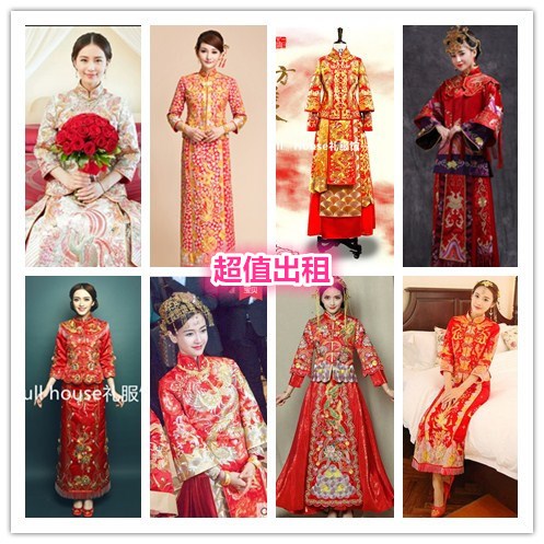 出租龙凤褂秀禾服新娘敬酒服中式礼服婚纱旗袍大五福新娘嫁衣押金在类目 女装/女士精品, 婚纱/旗袍/礼服, 婚纱中 - 来自Buy2taobao.com提供专业的淘宝代购服务