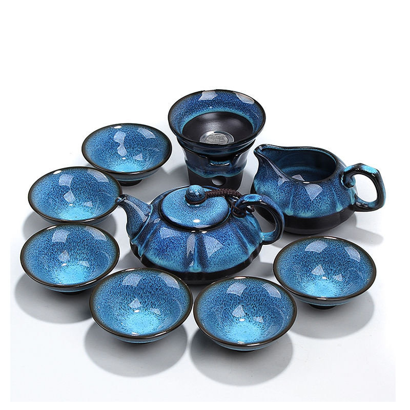 茶具套装窑变天目釉建盏功夫整套茶具家用陶瓷茶杯品茗杯茶壶送礼在类目 餐饮具, 茶具, 整套茶具中 - 来自Buy2taobao.com提供专业的淘宝代购服务