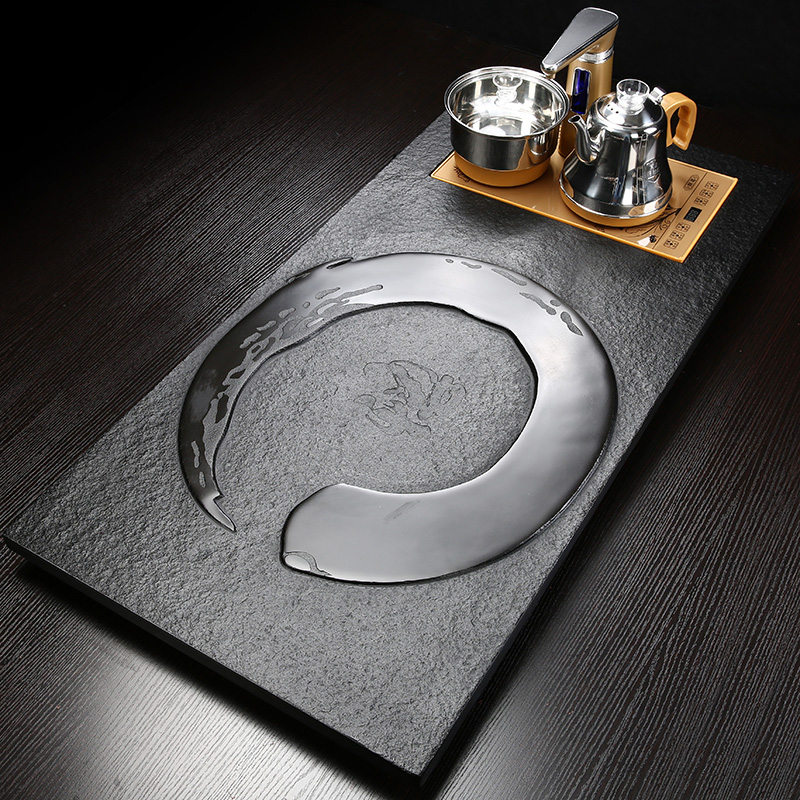 customized Cinnabar Kungfu Online tea set suit Block Black stone tea tray household fully automatic Four a complete set Largein the Tableware , Tea set , Tea tray category - from Buy2taobao.com to provide professional Taobao agent buy service