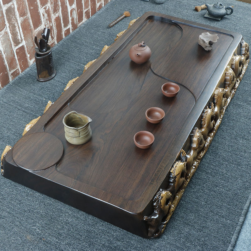 Ya Friends large Ebony tea tray tea set Saucer Chahai Block solid wood household to work in an office Kungfu Online tea setin the Tableware , Tea set , Tea tray category - from Buy2taobao.com to provide professional Taobao agent buy service