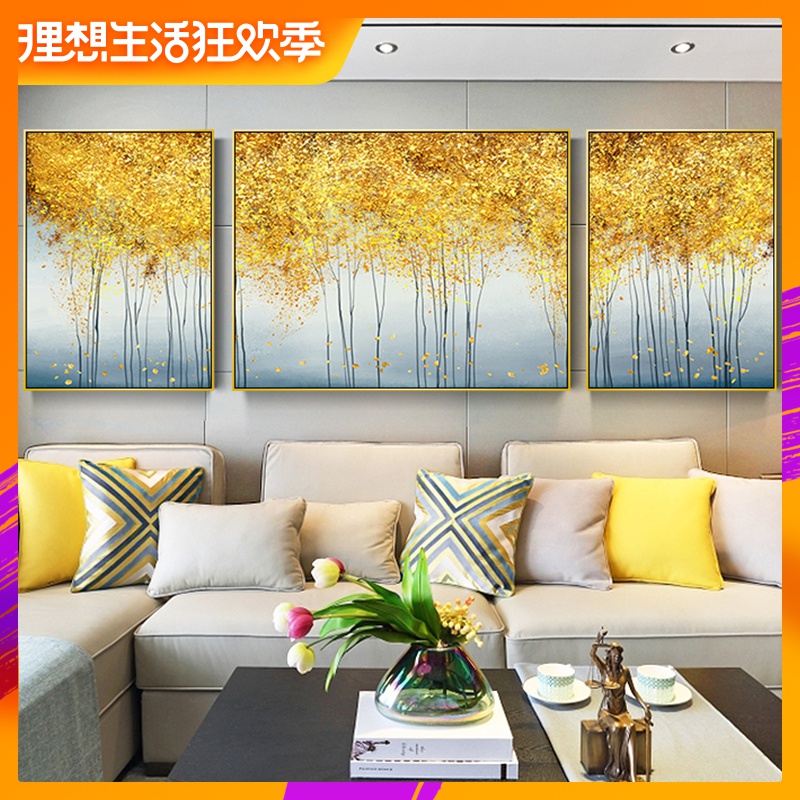 贴砖十字钻石绣2019新款客厅风景抽象三联画欧式5d钻石画满钻卧室|ruв категории домашний ткань, вышивка крестом и инструментов, принадлежностей, вышивка крестом suite - от Buy2taobao.com для оказания профессиональной услуги покупки агента Taobao