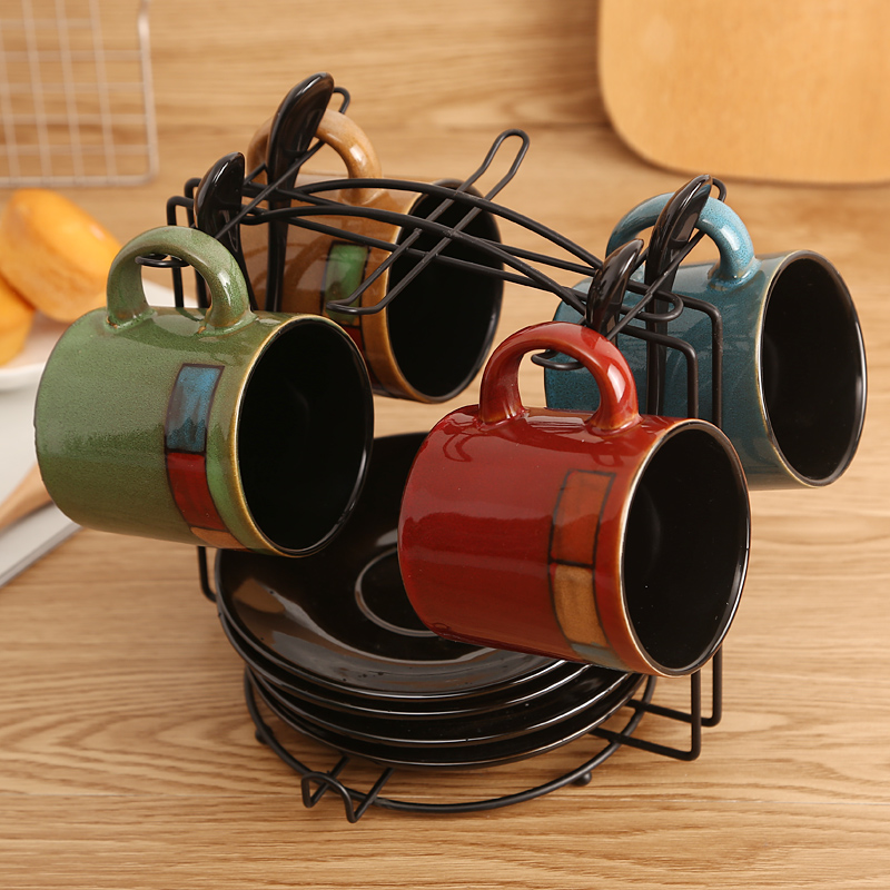 日本奢华 优雅美式陶瓷咖网红家用咖啡杯 欧式啡杯碟勺架子简约套|ruв категории посуда, кофе, кофе - от Buy2taobao.com для оказания профессиональной услуги покупки агента Taobao