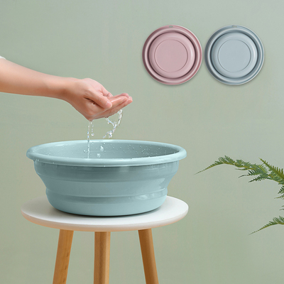 可折叠洗脸盆家用塑料小号洗衣盆便携式压缩旅行大号洗澡洗脚盆子