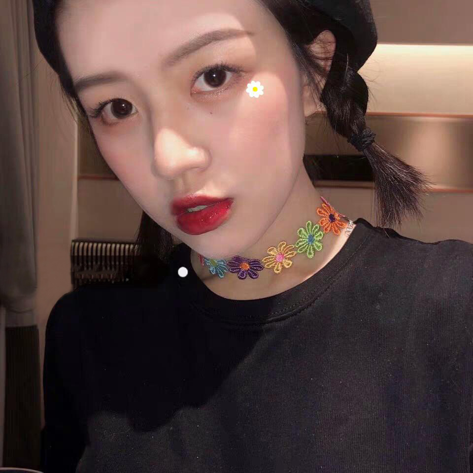 泫雅风彩色花朵锁骨链ins网红甜美项圈韩版少女可爱花色颈链配饰在类目 饰品/流行首饰/时尚饰品新, 项链中 - 来自Buy2taobao.com提供专业的淘宝代购服务
