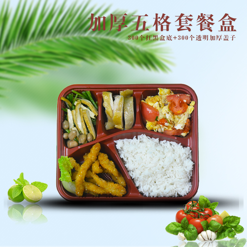 一次性快餐盒长方形五格加厚高档饭便当盒批发分格外卖套餐盒带盖在类目 餐饮具, 一次性餐桌用品, 一次性餐盒中 - 来自Buy2taobao.com提供专业的淘宝代购服务