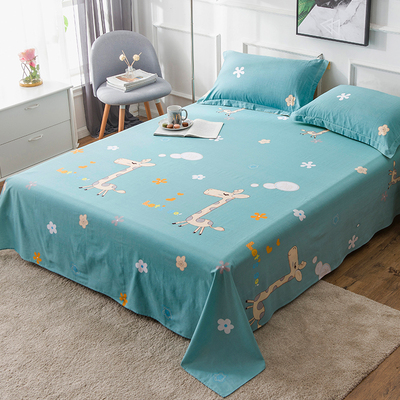 全棉床单单件纯棉学生宿舍1.2m单人床1.5双人1.8/2.0米床棉布被单