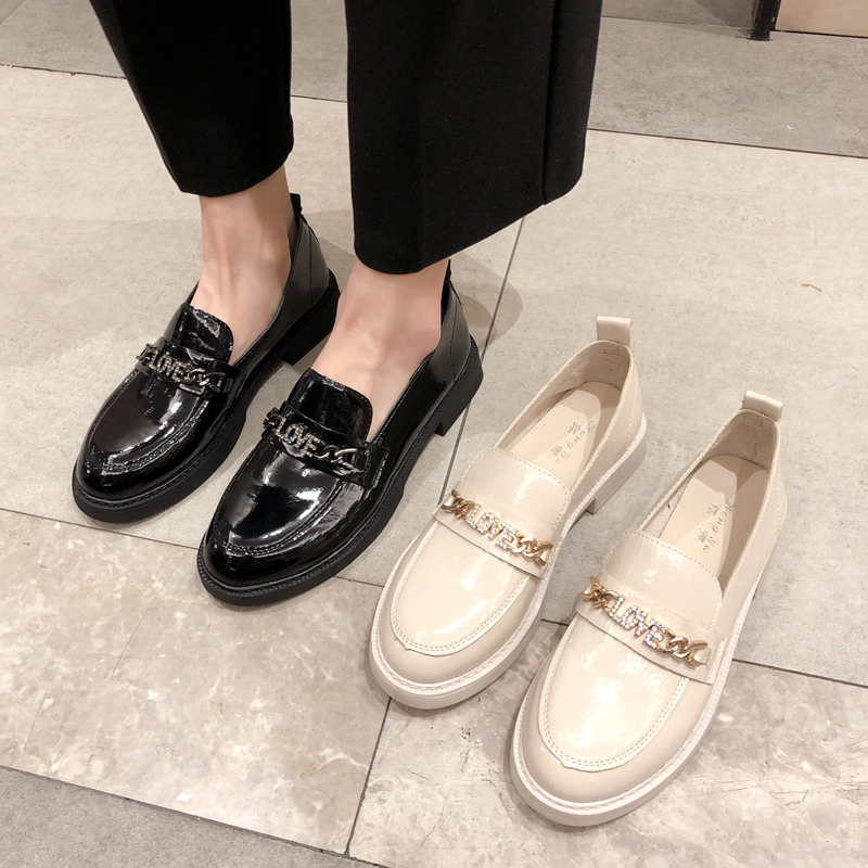 British style Baby leather shoes 2019 new pattern Women's Shoes With crude Versatile Spring Single shoes comfortable Shallow mouth Rhinestone shoesin the Women's Shoes, Low shoes category - from Buy2taobao.com to provide professional Taobao agent buy service