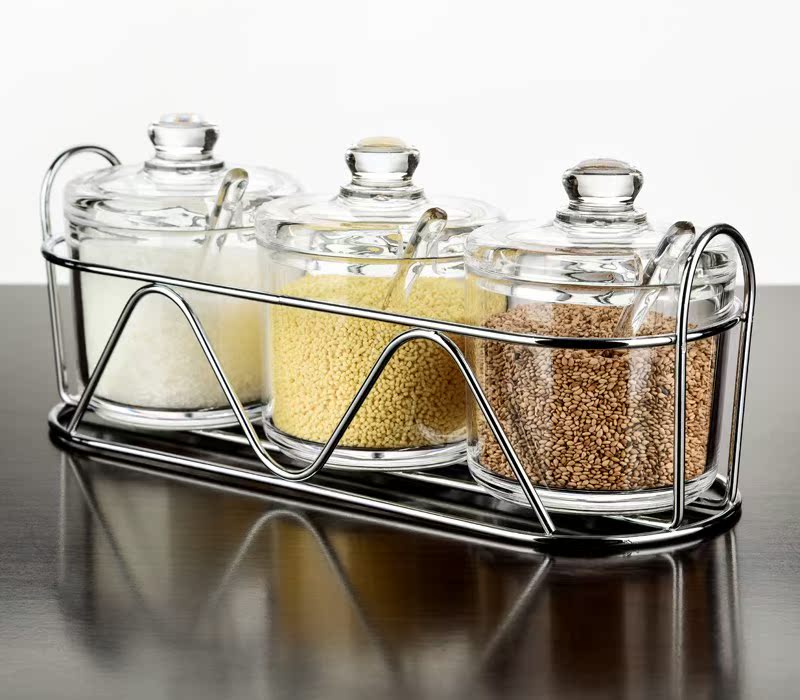 Acrylic Cruet suit Caster transparent Three-piece Suite Frangible Plastic Seasoning Box Salt shaker Sugar Boxin the Kitchen/Cooking utensils , Kitchen Gadgets/Kitchen storage , Storage jars/Kitchen storage containers , Seasoning bottles category - from Buy2taobao.com to provide professional Taobao agent buy service