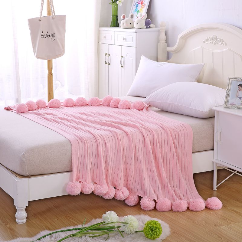 ins Explosive money Air blanket Sphere Northern Europe decorate Knitted blanket Soft loading bedding sofa Cotton blanket Special Offerin the Bedclothes , Leisure blanket/Woolen blanket/Carpet category - from Buy2taobao.com to provide professional Taobao agent buy service