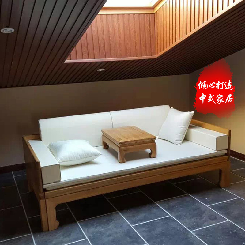 老榆木实木免漆推拉床伸缩床子母床实木床双人大床实木沙发罗汉床在类目 住宅家具, 床类, 罗汉床中 - 来自Buy2taobao.com提供专业的淘宝代购服务