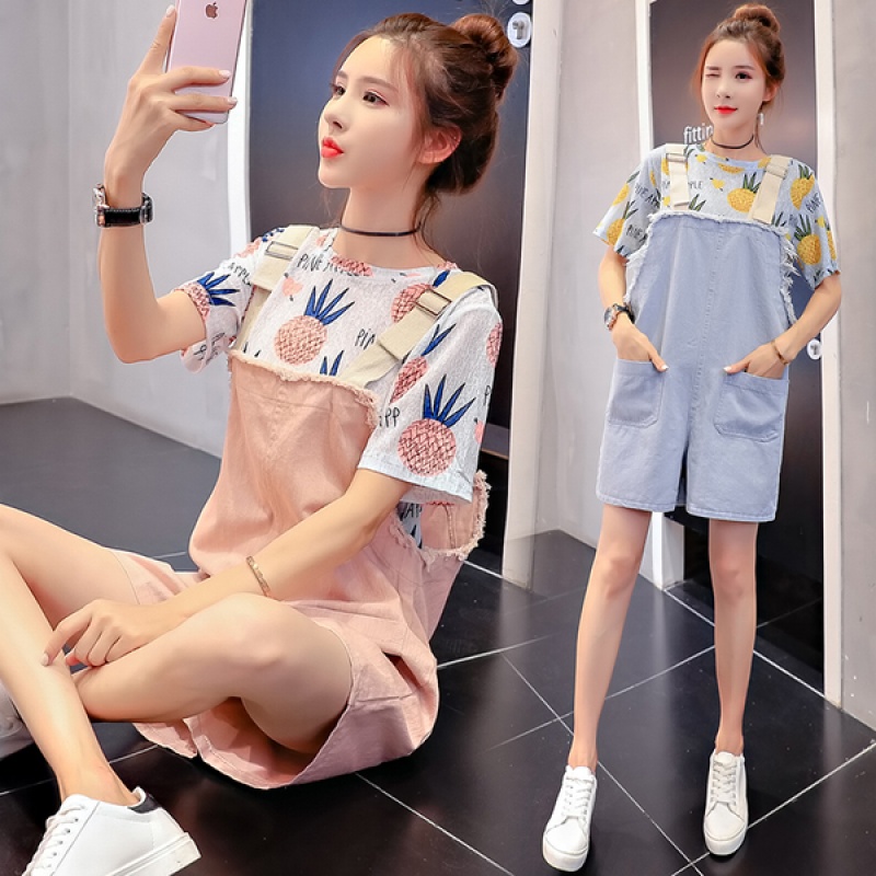 Two piece set Summer wear suit Little pregnant woman 2-3-5-6 suit Significantly higher temperament Shorty Short hairin the Maternity/Maternal supplies/Nutrition , Maternity , Set category - from Buy2taobao.com to provide professional Taobao agent buy service