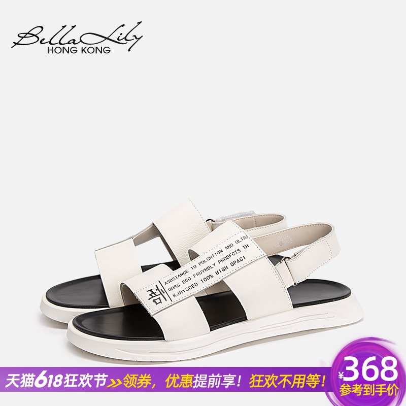 Bella Lily男士皮凉鞋2019新款休闲凉鞋日式复古凉鞋外穿百搭潮鞋|ruв категории Мужская обувь, сандалии - от Buy2taobao.com для оказания профессиональной услуги покупки агента Taobao