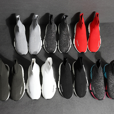 高帮鞋女运动鞋2018春新款潮内增高女鞋韩版ulzzang弹力袜子鞋女