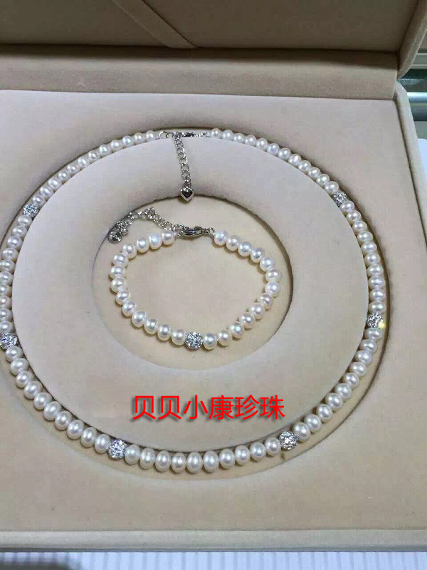 江西万年珍珠项链、手链两件套|msdalam kategori Aksesori/Barang Kemas Fesyen, kalung - dari Buy2taobao.com untuk memberikan perkhidmatan ejen Taobao profesional membeli