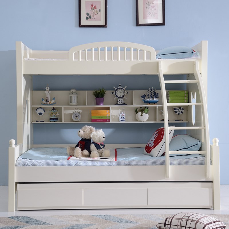 On the bed double-deck bed Adult Modern minimalist Children bed Bunk beds multi-function Bunk bed Trundle Staggeredin the Residential furniture , Beds , Height/Trundle category - from Buy2taobao.com to provide professional Taobao agent buy service