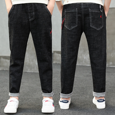 童装秋装男童裤子2019新款韩版春秋季儿童长裤男孩大童牛仔裤潮裤