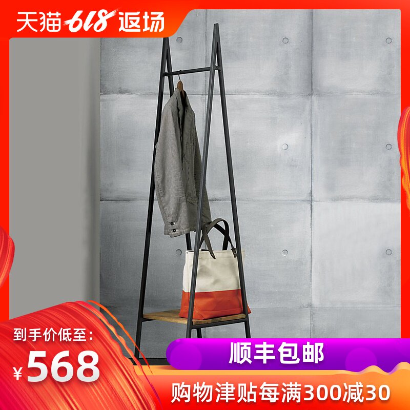 Northern Europe originality Coat rack solid wood to ground bedroom Iron art Clothes hanger to ground coat hanger Simplicity modern Clothes rackin the Residential furniture , Shelf , Coat Rack category - from Buy2taobao.com to provide professional Taobao agent buy service