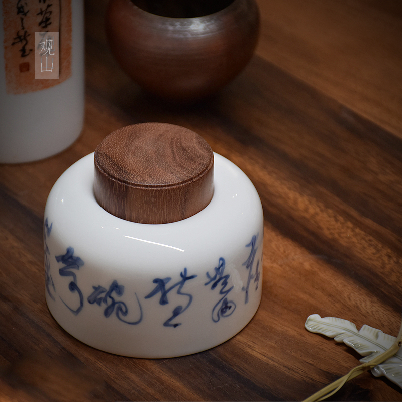 德化白瓷玉瓷軟木塞茶葉罐醒茶密封家用複古手工彩繪茶具存儲茶罐在類目 餐飲具, 茶具, 茶葉罐中 - 來自Buy2taobao.com提供專業的淘寶代購服務