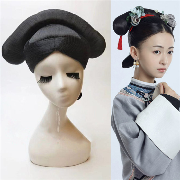 Qing ancient costume Movies Introduction Ying Luo Same item Dovetail Wig Empress Royal Headgearin the Hair Care/Wig , Wig , Whole wig category - from Buy2taobao.com to provide professional Taobao agent buy service