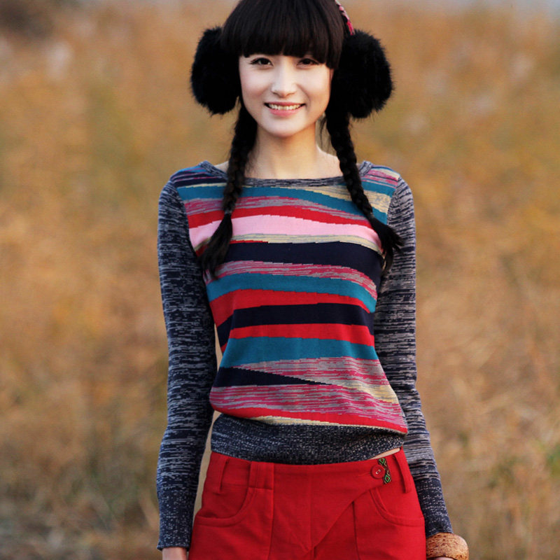 2013秋装新款 <em>混</em>毛间色 <em>毛衣</em>打底衫 (商品) - 开