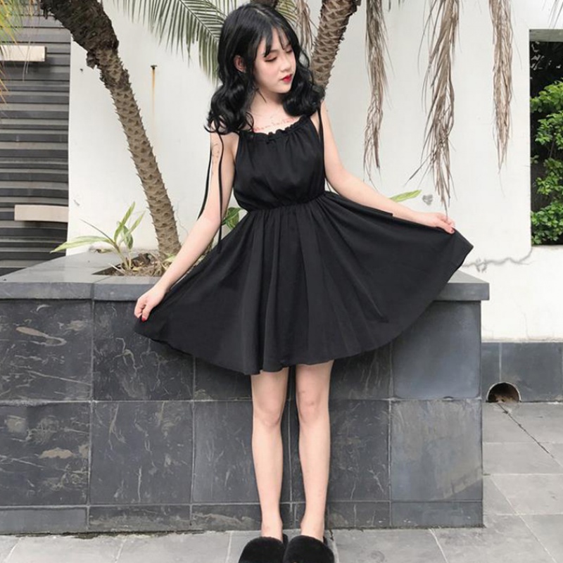 Summer wear Women's wear Korean Edition Like a breath of fresh air Paige Show thin braces skirt Dress new pattern strapless student Little black dressin the Women's clothing/Boutique , Costume/National costume/Stage costumes , Costume/Chinese clothing , Skirt category - from Buy2taobao.com to provide professional Taobao agent buy service