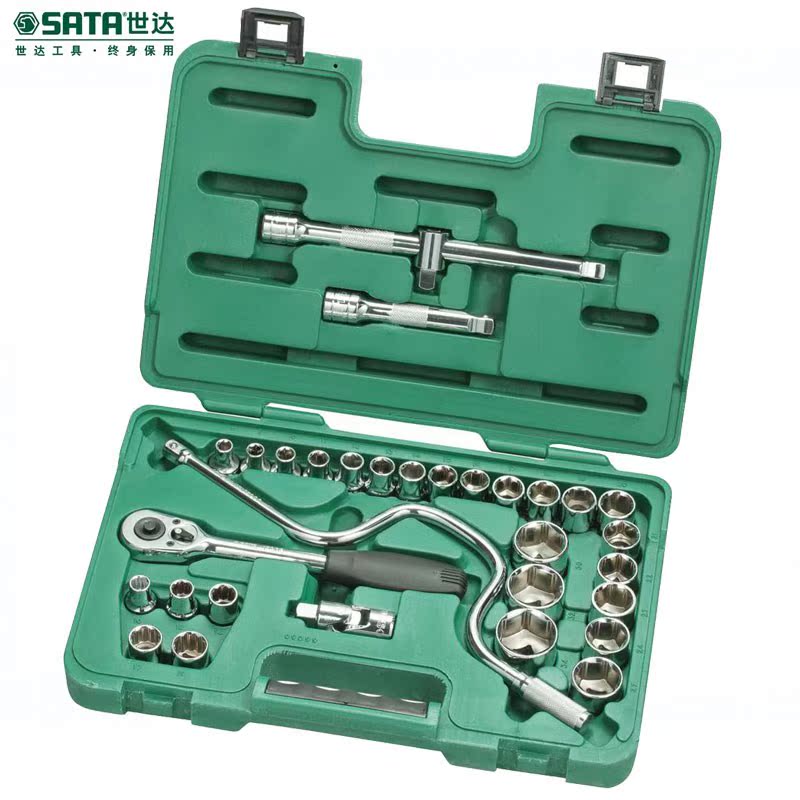 世达SATA工具汽修工具套装多功能 32件12.5MM系列套筒组套 09099|msdalam kategori perkakasan/alat, Alat-alat tangan, pakej kombinasi alat, pakej gabungan - dari Buy2taobao.com untuk memberikan perkhidmatan ejen Taobao profesional membeli