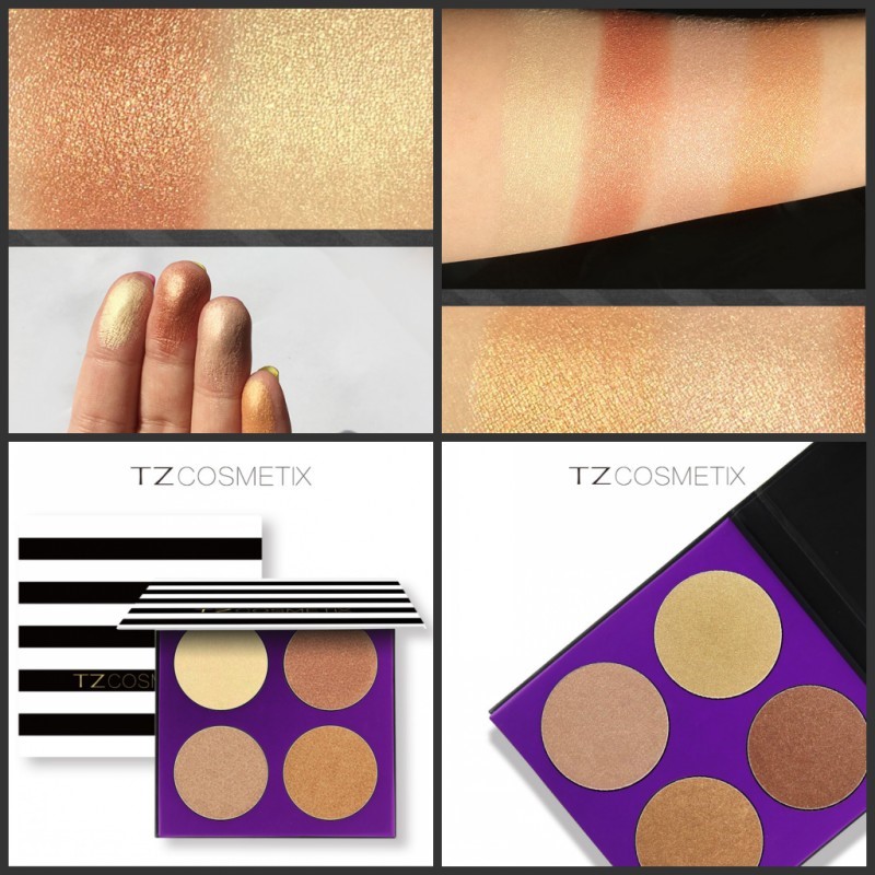 B station recommended TZ 4 colors High-light powder Pearl powder Brighten trimming Dimensional face-lift Golden Brown Eye shadowin the Makeup/Perfume/Beauty tools , Highlight category - from Buy2taobao.com to provide professional Taobao agent buy service