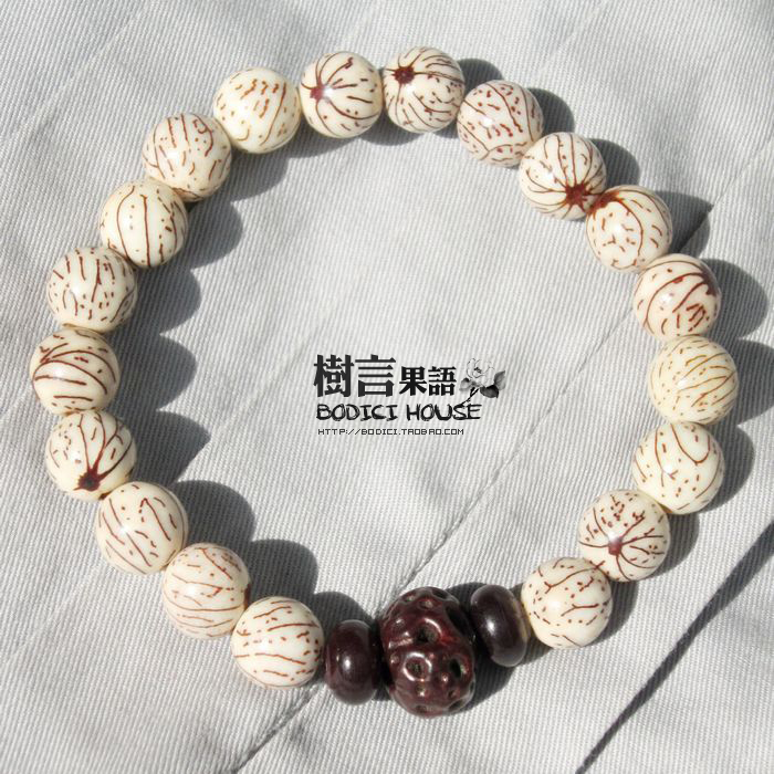 天然菩提子 手链 小银线【如意菩提】『手工 民族 饰品』特价 天然菩提子 手链 小银线【如意菩提】『手工 民族 饰品』特价