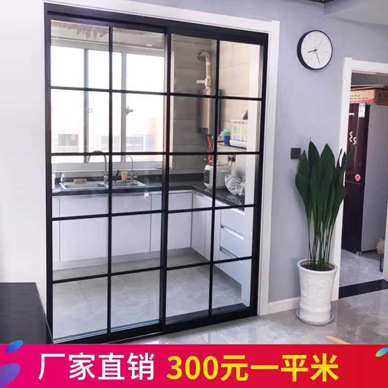 上海钛合金阳台推拉门开放式厨房黑色玻璃移门室内隔断门卫生间门|msdalam kategori Seluruh adat rumah, pintu, pintu dalaman - dari Buy2taobao.com untuk memberikan perkhidmatan ejen Taobao profesional membeli