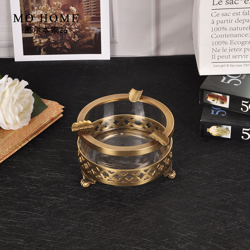 European style ashtray Pure copper To fake something antique personality India Imported Retro a living room Office tea table decorate Decorationin the Home accessories , Decorative items , Decorative ashtray category - from Buy2taobao.com to provide professional Taobao agent buy service