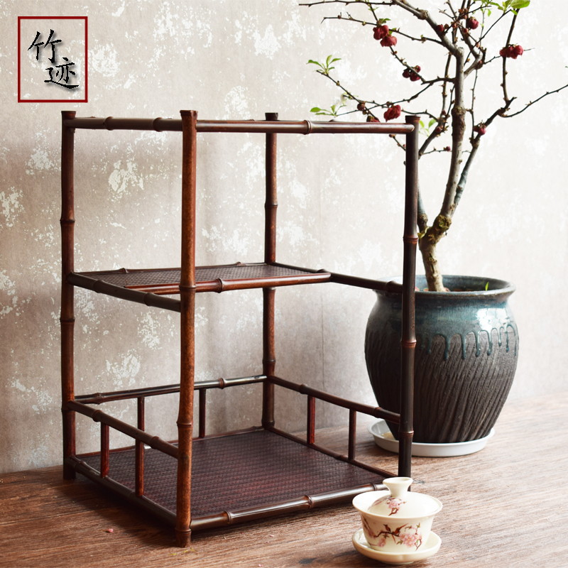 紫竹茶棚茶柜收纳架博古架竹制茶具多肉花架杯架壶架手工竹工艺品|msdalam kategori pinggan mangkuk, set teh, Majlis teh/dengan sifar - dari Buy2taobao.com untuk memberikan perkhidmatan ejen Taobao profesional membeli