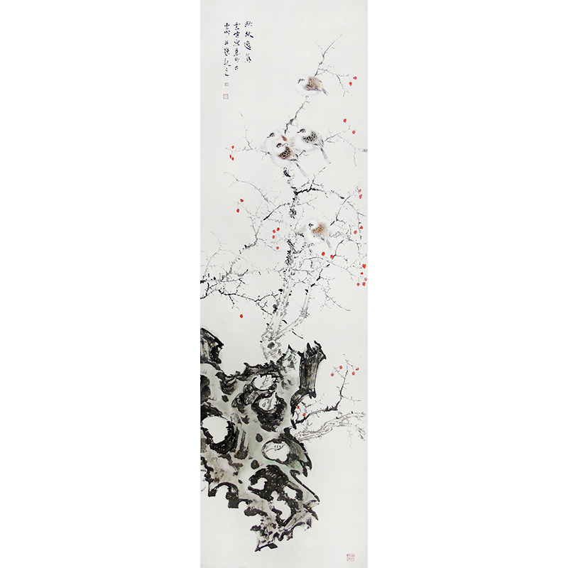 刘云博 《花鸟四条屏》