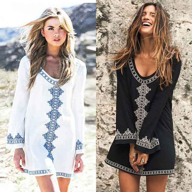 European style Sunscreen Embroidery Smock Bikini coat Long sleeve Socket Swimsuit Beach on vacation leisure time coatin the Women's clothing/Boutique , Jacket category - from Buy2taobao.com to provide professional Taobao agent buy service