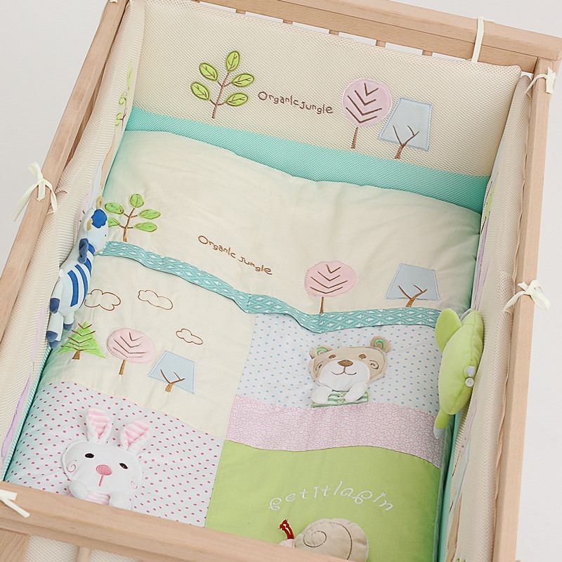 Jiabei Baby bed Bed around The bed Supplies Kit baby children pure cotton Anti collision Washable Four seasons availablein the Diapers/Care/Feeding/Push lathe , Sleeping bag/Mat/Pillow/Bedding , Infant crib product suite category - from Buy2taobao.com to provide professional Taobao agent buy service