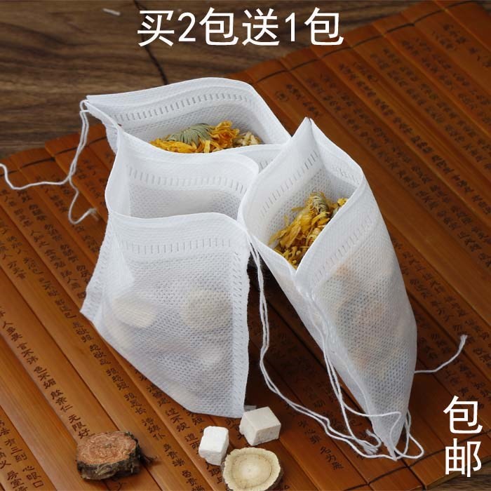 100个10x15cm无纺布卤料包袋煲汤煎中药隔渣过滤袋煲凉茶可装粉末|ruв категории посуда, чайный сервиз, другие - от Buy2taobao.com для оказания профессиональной услуги покупки агента Taobao
