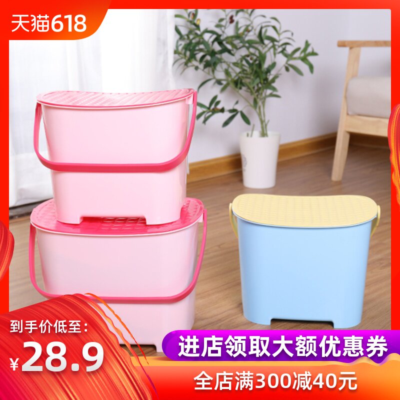 友纳嘟嘟桶凳儿童卡通收纳玩具储物凳子多功能可坐塑料手提圆凳|ruв категории получать отделка, семьи, хранения приборов, стул - от Buy2taobao.com для оказания профессиональной услуги покупки агента Taobao