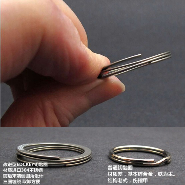 Simple hanging ring EDC Effort saving Key ring Creative Keychain Imported 304 Stainless steelin the Car/Articles/Fitting/Refit , Car Accessories/The jewelry , Driving personal items , Car Keychain category - from Buy2taobao.com to provide professional Taobao agent buy service