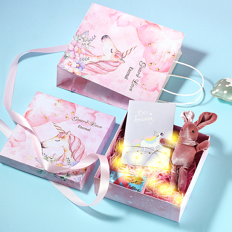 DIY生日包装盒子少女心韩版父亲节礼物盒口红香水礼盒礼品袋套装|ruв категории офисное оборудование/расходные материалы/соответствующие услуги, упаковочного оборудования/знаки и расходных материалов, подарочная коробка - от Buy2taobao.com для оказания профессиональной услуги покупки агента Taobao