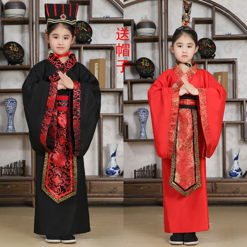 new pattern children Boy ancient costume Hanfu Qu garment Improvement Han Chancellor Prime minister Robes Cao Cao Movies Stage clothesin the Children/Baby/Family fitted , Children's costumes category - from Buy2taobao.com to provide professional Taobao agent buy service