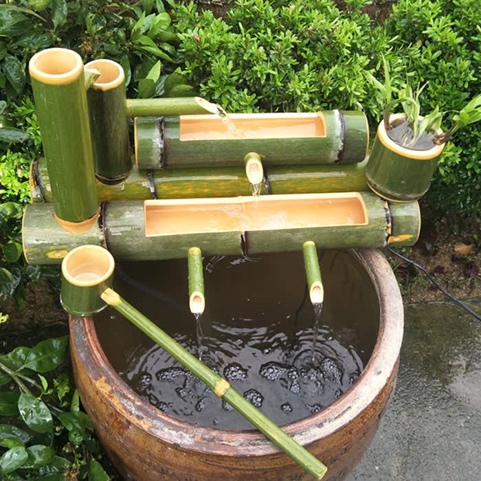 竹筒流水器 竹流水風水擺件 竹子水景過濾器花園裝飾魚缸石槽擺件在類目 商業/辦公傢俱, 城市傢俱, 美化豐富空間設施, 噴泉中 - 來自Buy2taobao.com提供專業的淘寶代購服務