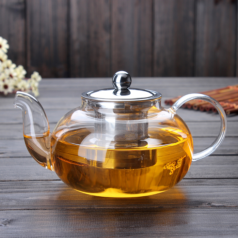加厚玻璃花茶壶耐热泡茶壶圆润壶过滤冲茶器透明花草功夫茶具包邮|ruв категории посуда, чайный сервиз, чайник - от Buy2taobao.com для оказания профессиональной услуги покупки агента Taobao