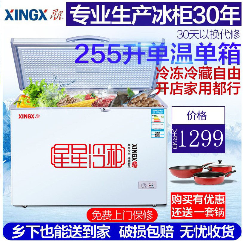 XINGX/星星 BD/BC-255E星星冰櫃商用小冰櫃家用冷櫃冷藏櫃冷凍櫃在類目 大家電, 冷櫃/便攜冷熱箱, 冷櫃中 - 來自Buy2taobao.com提供專業的淘寶代購服務