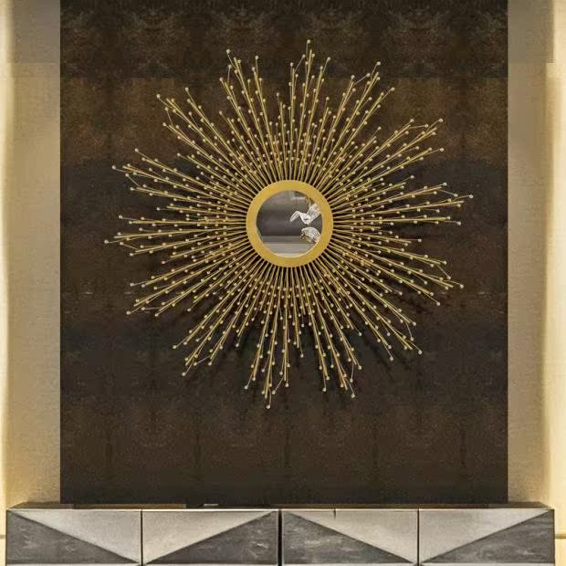 Chinese style Iron art Metal originality Wall hanging mirror a living room Restaurant television sofa background decorate hotel Lobby barin the Home accessories , Mural category - from Buy2taobao.com to provide professional Taobao agent buy service