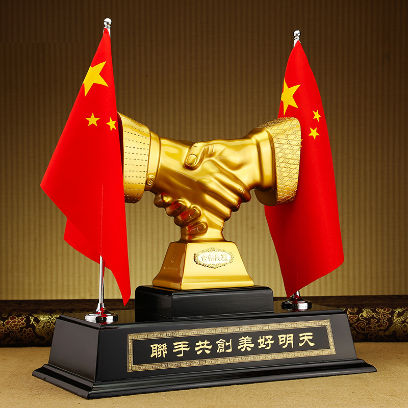 总经理董事长办公室老板会议室桌面国旗党旗红旗摆件商务合作共赢|ruв категории Домашний быт, украшения - от Buy2taobao.com для оказания профессиональной услуги покупки агента Taobao