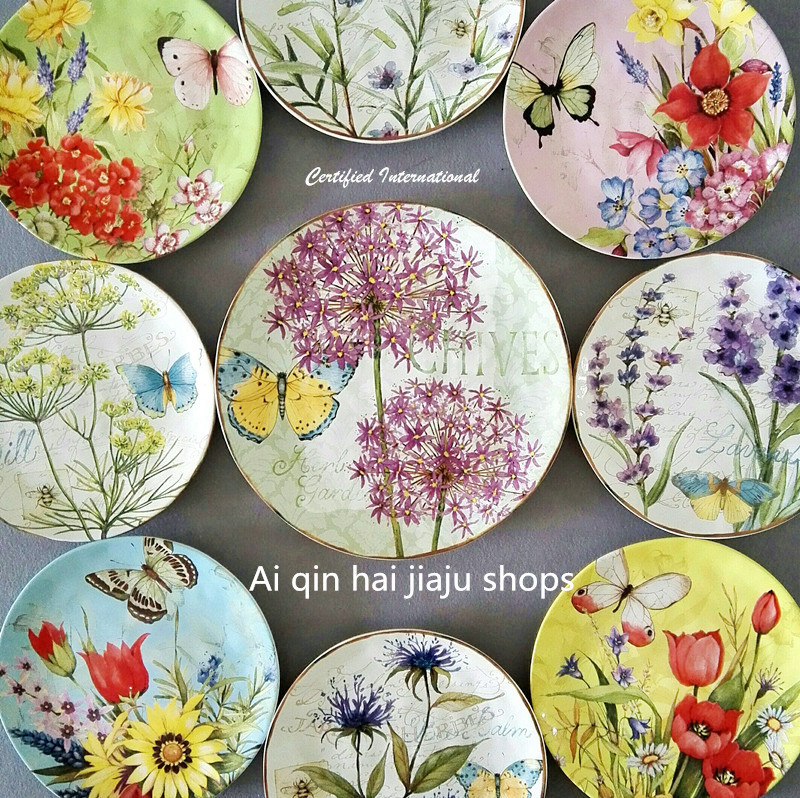 Ceramic tableware American style Countryside Western dishes Dish European style steak Flat plate household originality Wall hangingsin the Tableware , Tableware , Plate category - from Buy2taobao.com to provide professional Taobao agent buy service