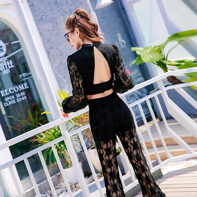 Ladies temperament spring clothes 2019 new pattern Women's wear sexy Lace shirt Self cultivation have cash less than that is registered in the accounts Drain back Primer jacketin the Women's clothing/Boutique , Lace shirt/Chiffon shirt category - from Buy2taobao.com to provide professional Taobao agent buy service
