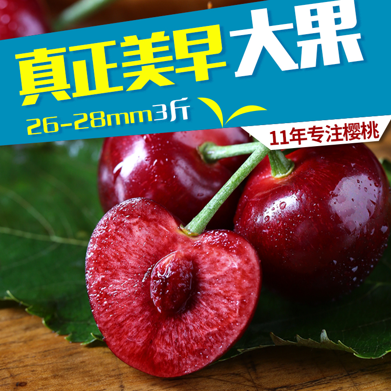 【现货顺丰】美早L大果3斤山东烟台福山大樱桃新鲜水果殷桃车厘子在类目 水产肉类/新鲜蔬果/熟食, 新鲜水果, 车厘子/樱桃中 - 来自Buy2taobao.com提供专业的淘宝代购服务