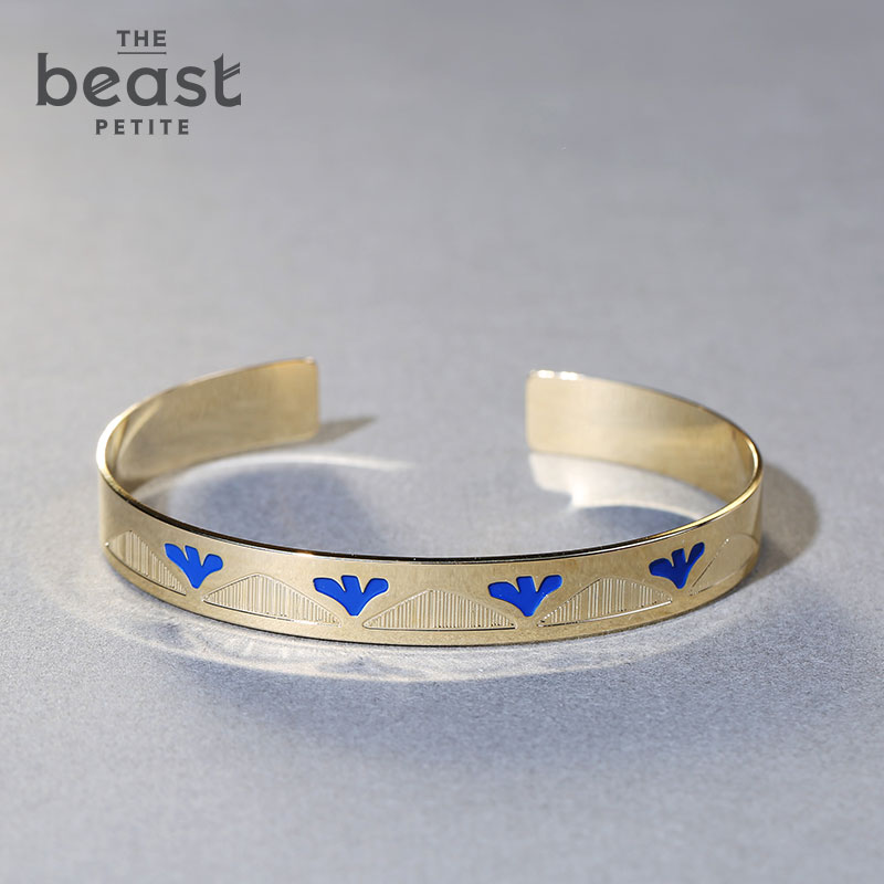 THE BEAST/野兽派 青金石色开口金手镯 饰品手环|msdalam kategori Aksesori/Barang Kemas Fesyen, gelang - dari Buy2taobao.com untuk memberikan perkhidmatan ejen Taobao profesional membeli
